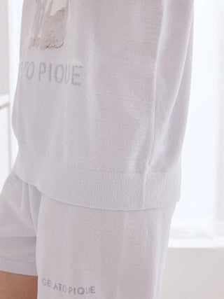 Bath Time Cat Jacquard Pullover