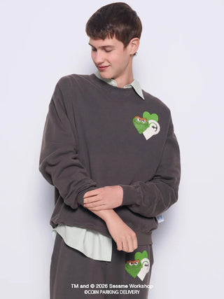 [SESAME STREET×CPD HOOME meets GELATO PIQUE] Cotton French Terry Print Pullover - view 3
