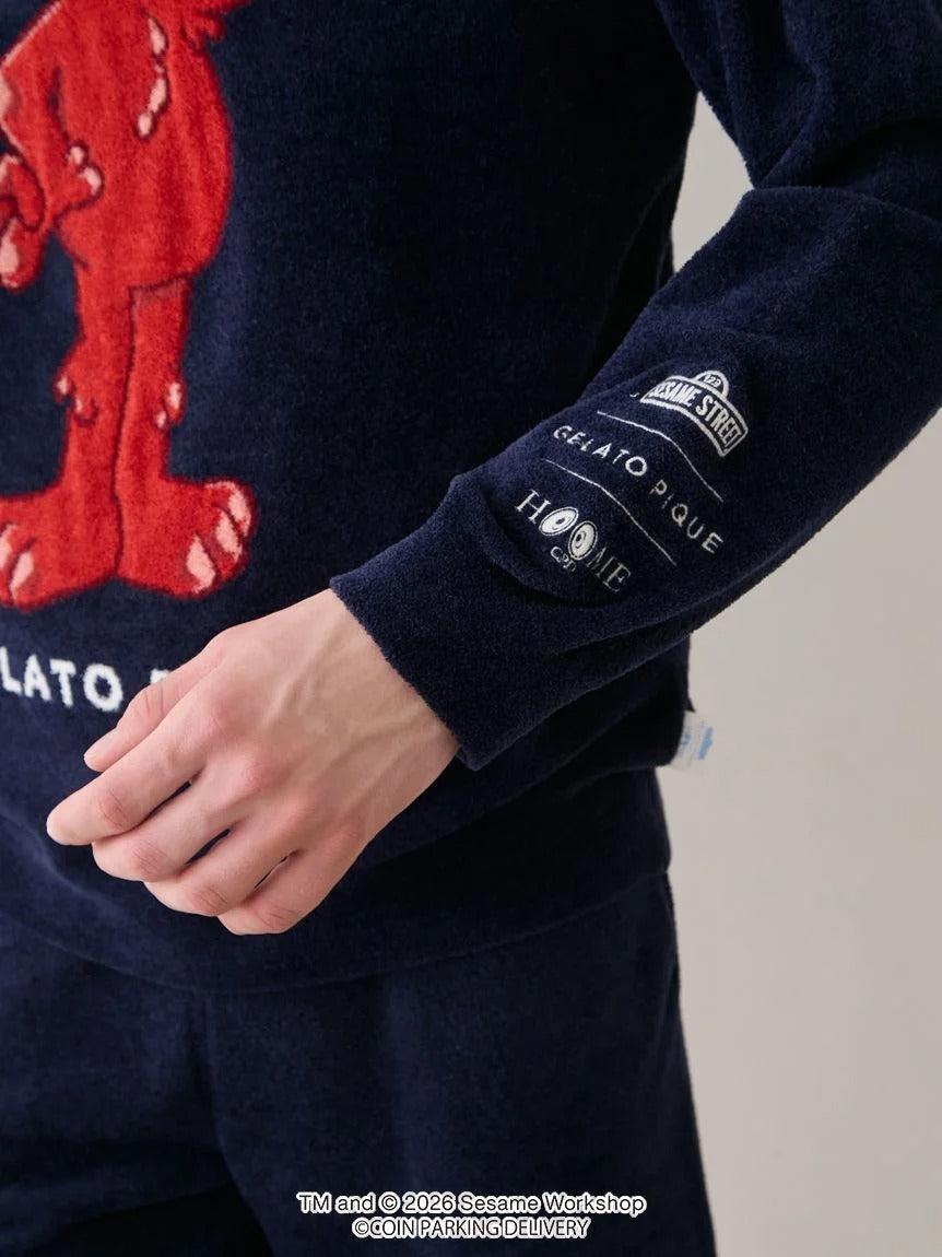 SESAME STREET×CPD HOOME meets GELATO PIQUE] Airy Moco Jacquard Pullov