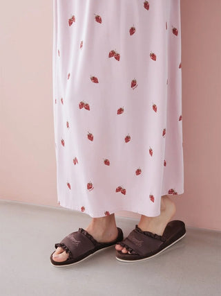Strawberry Rayon Dress With Built-in Bra