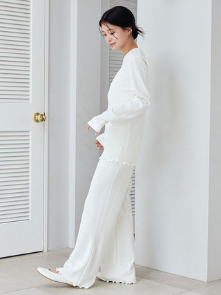 Heart Aran Cut-and-sew Pants