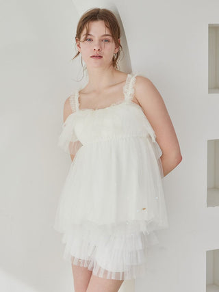 [Valentine] Heart Tulle Shorts