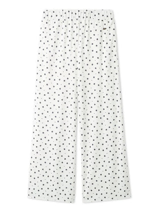 Gelato Pique Ditsy Floral Pants in off-white