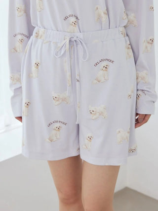 [UV-Cut] Walking Dog One-point Printed Cool Touch Shorts