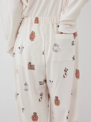 [HALLOWEEN] Night Parade Dogs Prints Pants - view 11