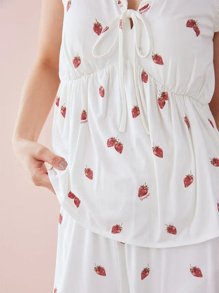 Strawberry Tank-top With Built-in Bra