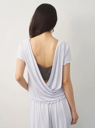 Cool Rayon Gathered T-shirt