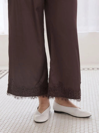 Cool Satin Lace Pants