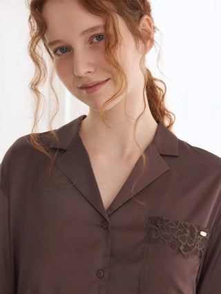 Cool Satin Lace Shirt