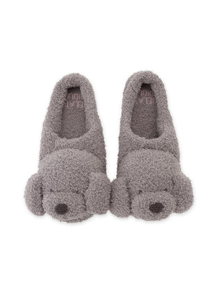Gelato Pique [HALLOWEEN] Night Parade Dogs Room Shoes in gray, top view