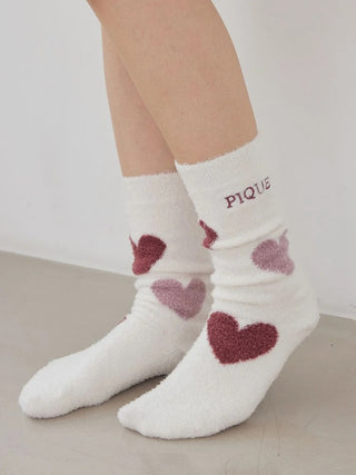 Hot Smoothie Heart Jacquard Socks - view 11