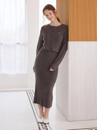 Smoothie Fine-ribbed Dress With Built-in Bra