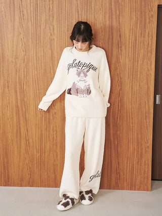 Baby Moco Cat Jacquard Pants - view 12