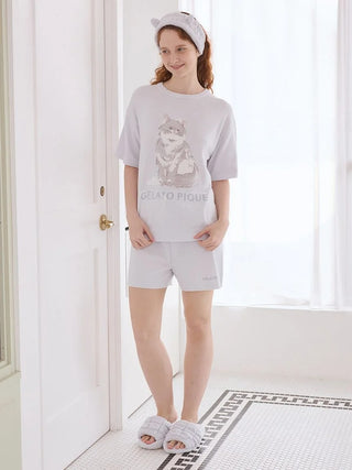 Bath Time Cat Jacquard Pullover