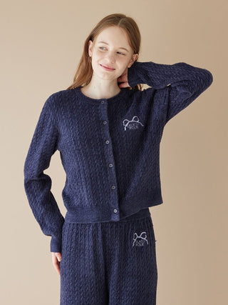 Smoothie Aran Pattern Cardigan - view 19
