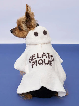 Dog wearing [HALLOWEEN] [CAT&DOG] Ghost Cape, back view