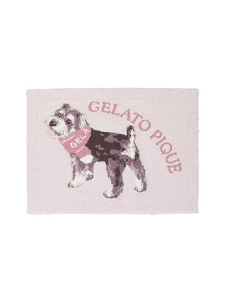 Gelato Pique [CAT&DOG] Baby Moco Schnauzer Printed Pet Blanket in pink
