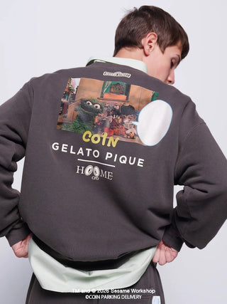 [SESAME STREET×CPD HOOME meets GELATO PIQUE] Cotton French Terry Print Pullover - view 4