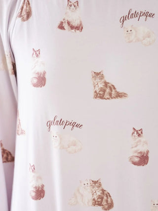 Cat All-over Printed Dress with built-in bra - view 13