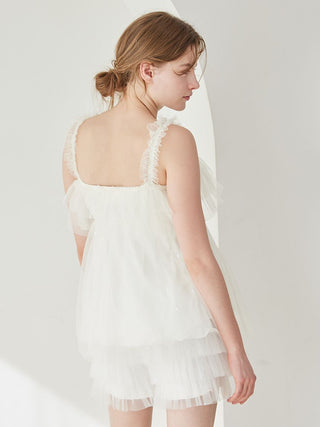 [Valentine] Heart Tulle Shorts