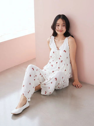 Strawberry Rayon Cut-and-sew Pants