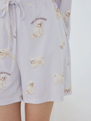 [UV-Cut] Walking Dog One-point Printed Cool Touch Shorts