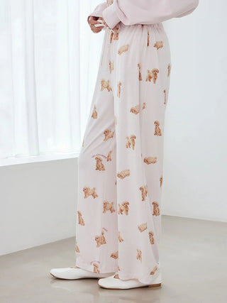 [UV-Cut] Walking Dog One-point Printed Cool Touch Pants