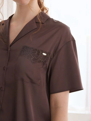 Cool Satin Lace Shirt