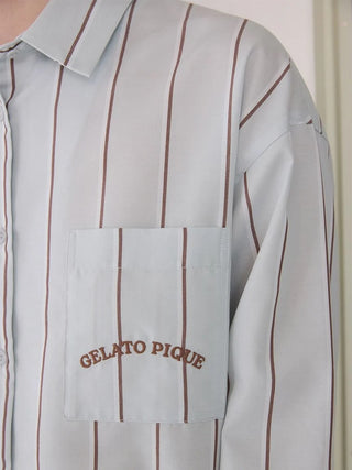 Striped Button-Up Shirt - view 18
