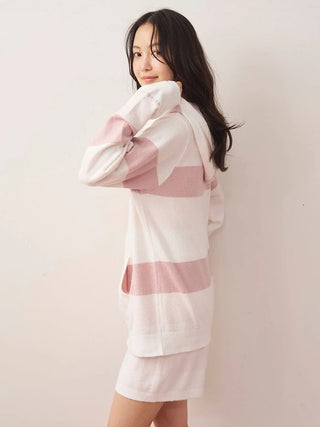 Smoothie Three-Color Stripe Hoodie - view 11