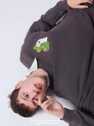 [SESAME STREET×CPD HOOME meets GELATO PIQUE] Cotton French Terry Print Pullover - view 5