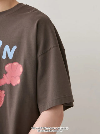 [SESAME STREET×CPD HOOME meets GELATO PIQUE] Cotton Motif Print Oversized T-Shirt - view 8