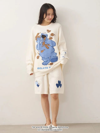 [SESAME STREET×CPD HOOME meets GELATO PIQUE] Airy Moco Jacquard Pullover - view 11