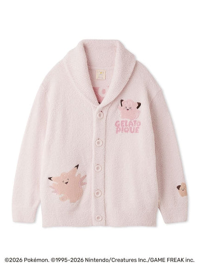 【Pokémon】【Unisex】Baby Moco Jacquard Shawl Cardigan gelato pique