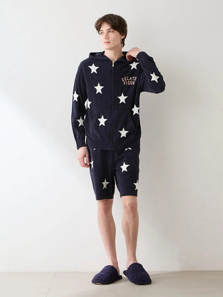 Unisex Airy Moco College Logo Star Jacquard Hoodie