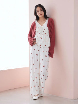 Strawberry Rayon Cut-and-sew Pants