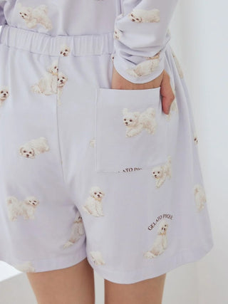 [UV-Cut] Walking Dog One-point Printed Cool Touch Shorts