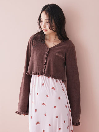 Airy Moco Frill Cardigan