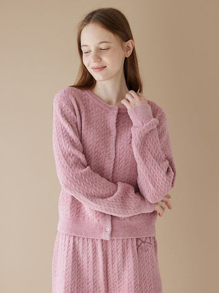 Smoothie Aran Pattern Cardigan - view 10