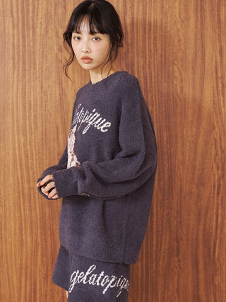 Baby Moco Cat Jacquard Pullover - view 9