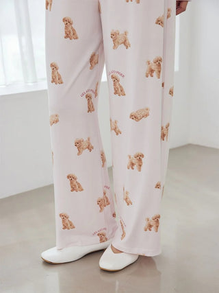 [UV-Cut] Walking Dog One-point Printed Cool Touch Pants