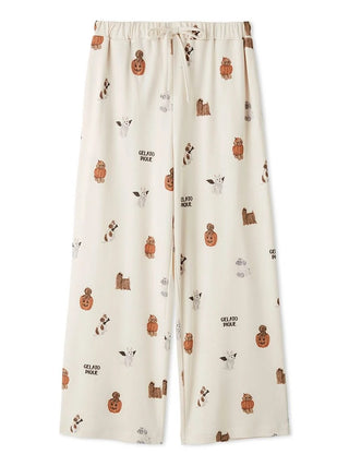 Gelato Pique [HALLOWEEN] Night Parade Dogs Prints Pants in cream