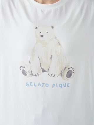 Cool-to-touch Sea Animals One Point Printed T-shirt