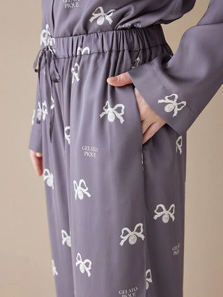 Ribbon Satin Pants - view 14