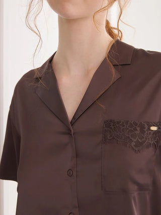Cool Satin Lace Shirt