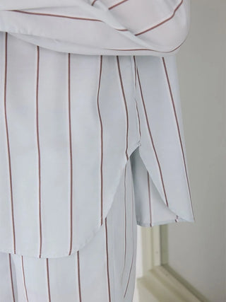 Striped Button-Up Shirt - view 20