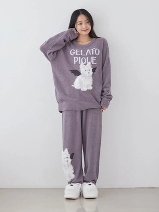 [HALLOWEEN] Night Parade Dogs Jacquard Pants - view 15