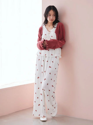 Strawberry Rayon Cut-and-sew Pants