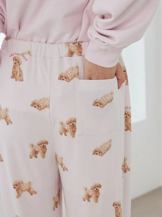[UV-Cut] Walking Dog One-point Printed Cool Touch Pants