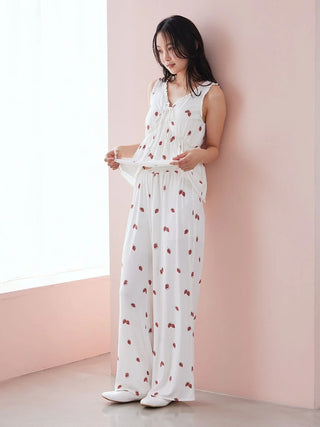 Strawberry Tank-top With Built-in Bra